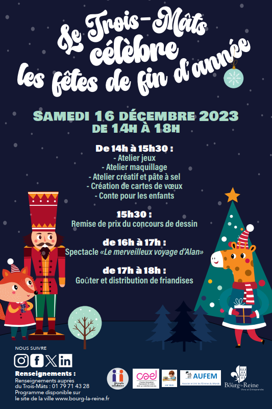 hpmelone's tweet photo. Plus d'une centaine de participant(e)s à la fête de #Noël des #TroisMâts
✅ Animations pour les enfants
✅ Remise des prix du concours de dessin
✅ Spectacle musical
✅ Goûter
👏 &amp; 🙏 à tous les organisateurs, notamment aux services et associations partenaires de la ville
🎅🎁👇 https://t.co/bfCf6bVHTn