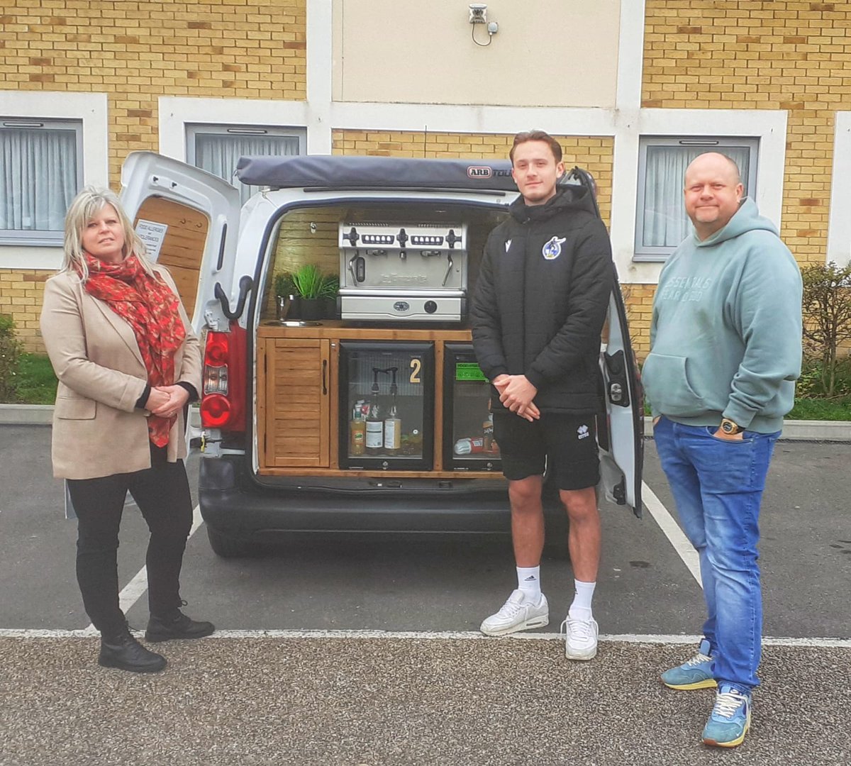 Thank you to <a href="/HarvGreenslade/">Harvey Greenslade</a> and <a href="/samgreenslade74/">Sam Greenslade</a> who were today, Seen At The Bean. Harvey, a professional footballer at Bristol Rovers and currently on loan at Truro City. 
Great seeing you both before Harvey's game at Weston Super Mare.