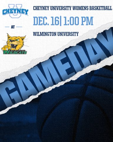 CheyneyWBB's tweet photo. It’s Game Day for #CheyneyWBB!! Today the Wolves (4-5) are in the road against @WilmUWBB (0-10). To view the game click here —> https://t.co/hFCaKA2gbU #OneCheyney #JoinTheWolfpack https://t.co/8mX45AeCQs