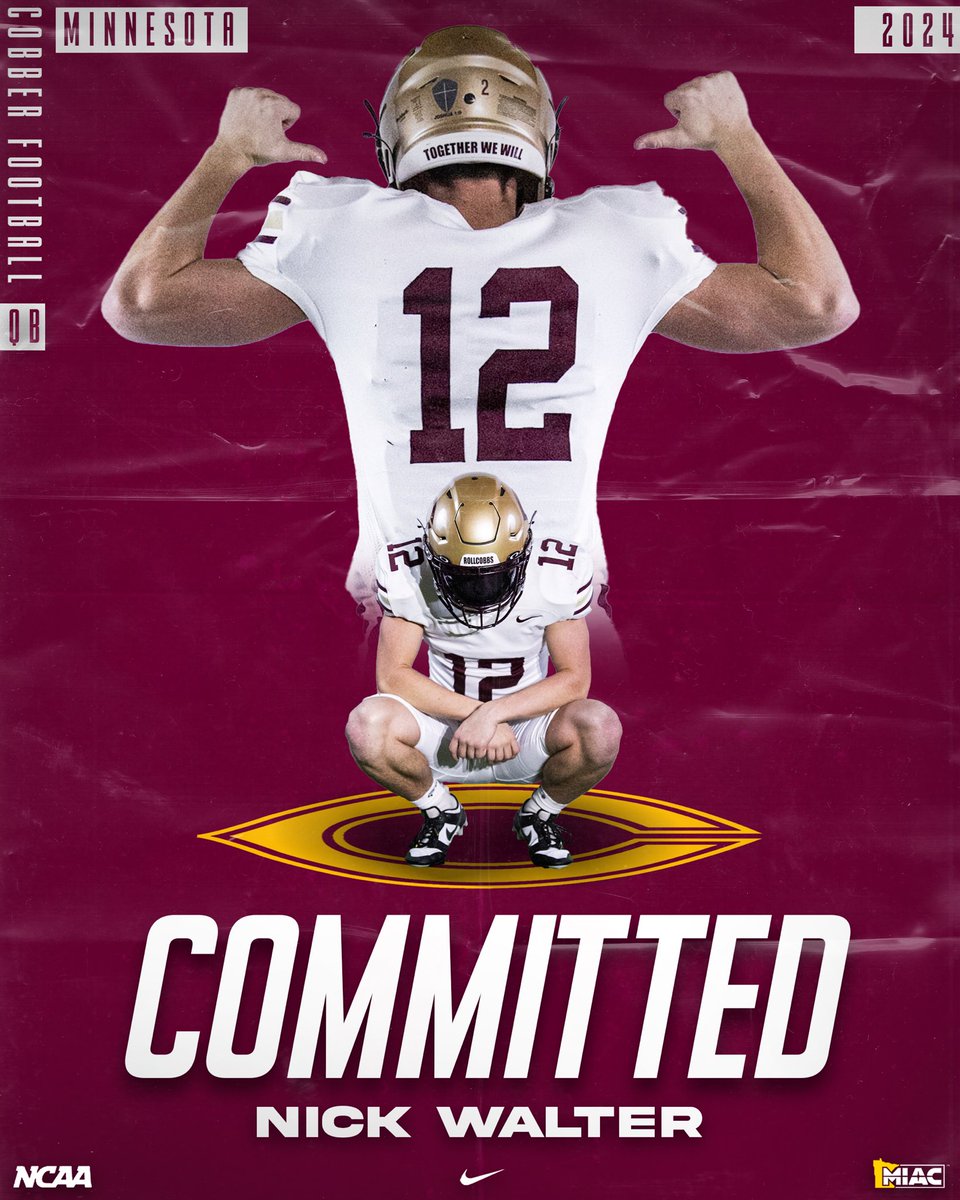 110% COMMITTED!! #rollcobbs <a href="/Cobber_Football/">Cobber Football</a> <a href="/CoachTerryHoran/">Terry Horan</a> <a href="/CoachJPollock/">Jake Pollock</a>