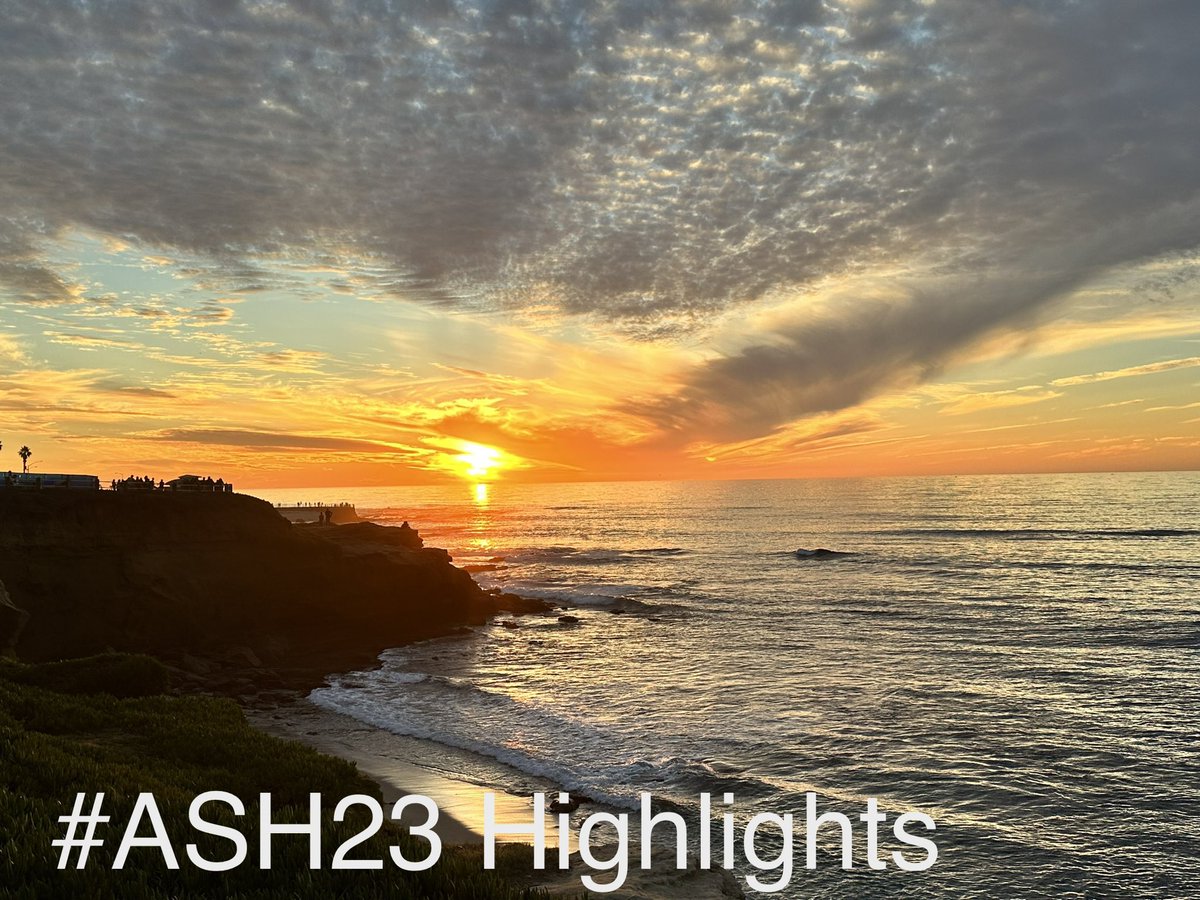 #ASH23 Highlights for me 🙏🏾

#AML #ALL #MDS #CML #MPN 🧵