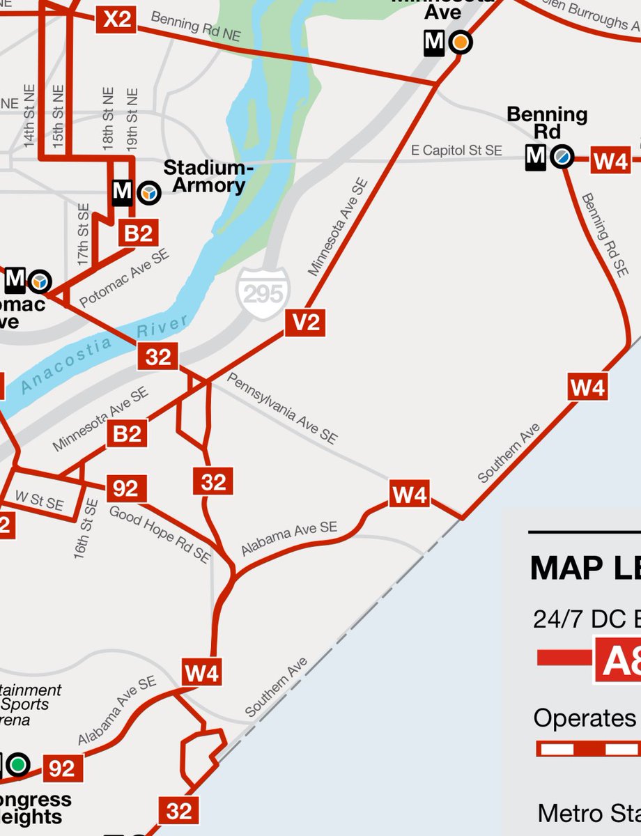 Beginning later tonight, 14 <a href="/wmata/">Metro Forward</a> <a href="/Metrobusinfo/">Metrobus Info</a> routes across the District — including 5 routes serving <a href="/ANC7B_DC/">Advisory Neighborhood Commission 7B, Official</a> — will begin 24/7 service with intervals of 20 mins or better! The routes serving #ANC7B include: 32, 92, B2, V2, &amp; W4! For more info visit: wmata.com/247dcbus