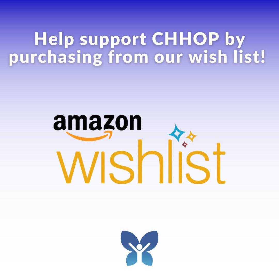 Complete your holiday shopping with a purchase from our Amazon Wish List! Visit bit.ly/chhopwishlist  and help make a difference for our Jan Peek House clients.