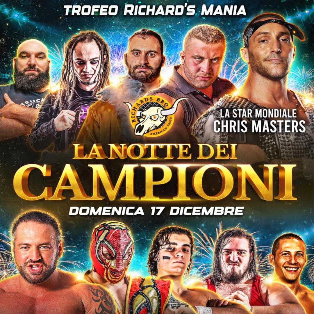 Zona_Wrestling's tweet image. Wrestling Megastars: Info & Match annunciati per "La Notte dei Campioni: Richard's Mania" (Chris Masters torna in Italia) zonawrestling.net/wrestling-mega…
#BOLOGNAWRESTLINGTEAM #CHRISMASTERS #KINGDANZA #REDSCORPION #VPDOZER #WRESTLINGMEGASTARS