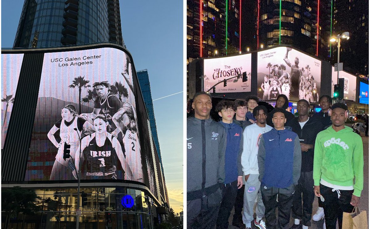 This was amazing last night in downtown Los Angeles. We are very grateful to be here. @HoophallClassic @nikebasketball @KingJames @GalenCenter @USC_Hoops @theballdawgs @krystenpeek @raybrewer21
