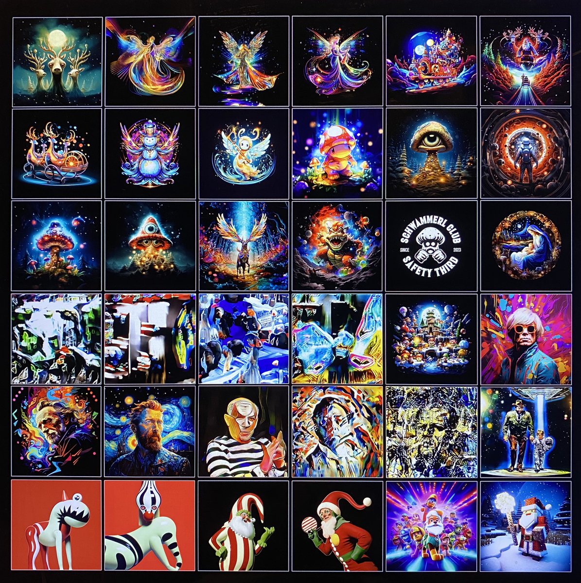 ✨🍄 💡🔦 Tonight we will enlight and bring some colorf NFTs to the real world via Big oldschool Dia Projection. Bringing worlds together ☮️✌🏼🍄✨