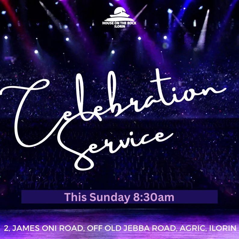 HOTR_Ilorin's tweet image. Join us in Church tomorrow for an awesome time of Celebration in the presence of our Father!

Time: 8.30 am
Venue: 2, James Oni Road, Off Old Jebba Road, Agric, Ilorin.

#ServiceInvite #HOTRService #HOTR #CelebrationService #IlorinChurch