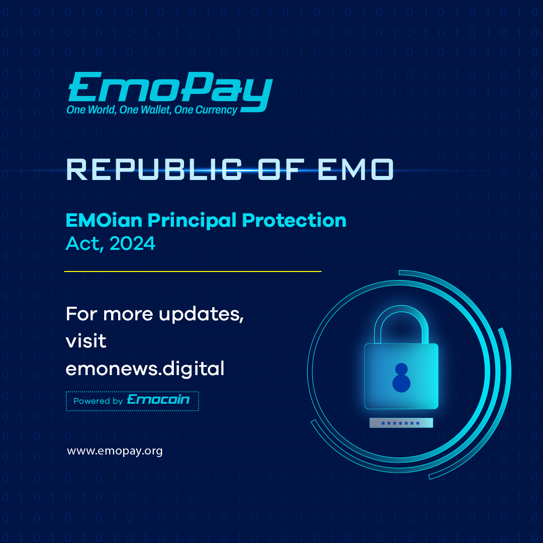 imemopay's tweet photo. The Emoian Principal Protection Act 2024 sets the stage for a secure and thriving Republic of Emo. π°π‘
Visit ππ» https://t.co/IxmAS6dVCI
#Emoian #Protection #Act #RepublicOfEmo #FinancialFreedom #digitalcurrency #Updates #Emopay #Secure #Future #Future #investment #Emocoin #emo https://t.co/dYByLvfQCE
