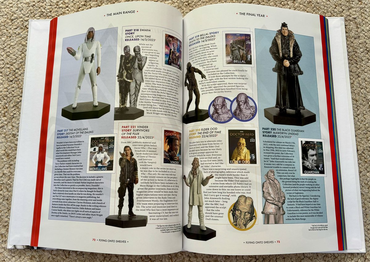 The #eaglemoss Flying onto Shelves #DoctorWho Figurine Book arrived today & it’s stunning. It’s full of all the background to the collection & wonderful photos. A massive hats off to @LondonConcrete for creating this. It’s a wonderful celebration the #DoctorWhoFigurineCollection