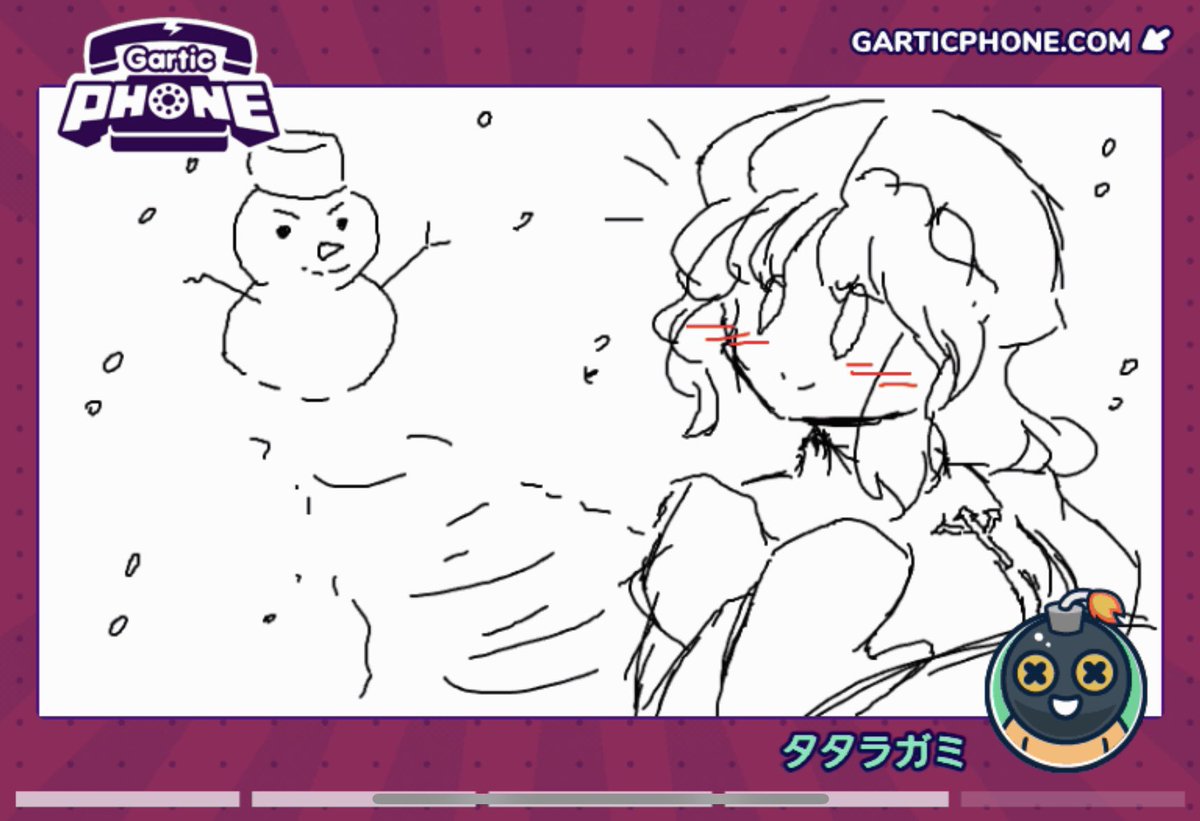 これは雪玉を転がすレティさんと雪だるま( ˙꒳​˙  )雪降らないかな 