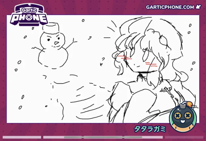 これは雪玉を転がすレティさんと雪だるま( ˙꒳​˙  )雪降らないかな 