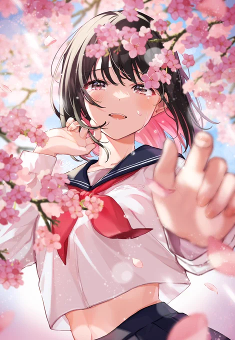 #今年も残りわずかなのでお気に入りの4枚を貼る  創作の女の子