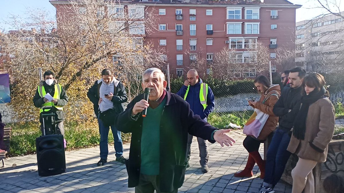 FelixLopez_Rey's tweet photo. Almeida regala suelo público privando a las vecinas y vecinos de equipamientos. En Almendrales, junto a San Fermín. Nuevo pelotazo. Nos vamos a movilizar. https://t.co/K8rU80lgIY