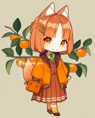 「髪飾り オレンジ」のTwitter画像/イラスト(新着)