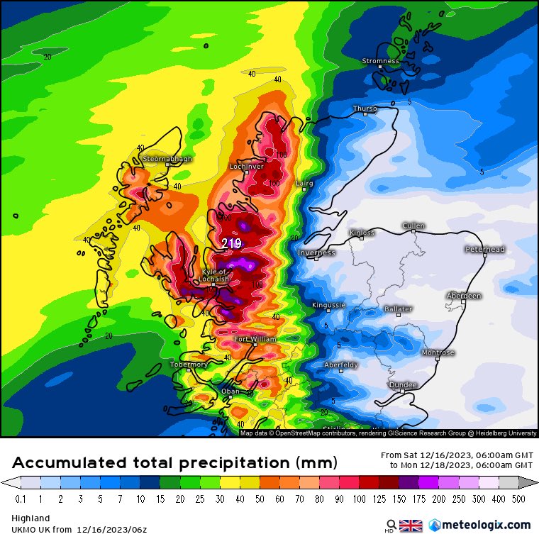 CarlowWeather's tweet photo. Scotland seeing rain at present and it is expected to see up to a month’s rainfall in some areas over the next 24 hours with over 100mm and amber warning issued for parts tomorrow with flooding likely. https://t.co/ncAN6l72LG