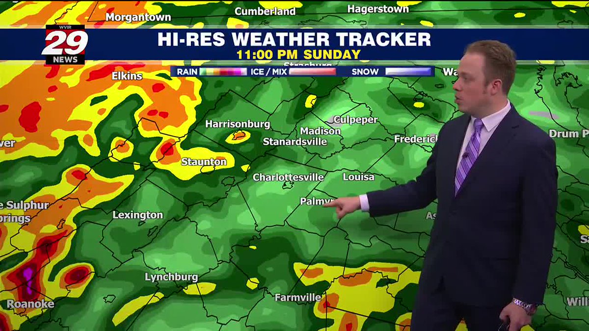 JoshFitzWx's tweet photo. East Coast rainstorm update: https://t.co/cCQZBsMVMa #29News https://t.co/V9qXUrWpZZ