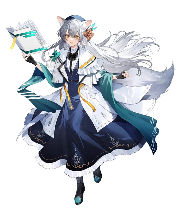 commission 本好きなケモミミっ子のデザインをさせて頂きました 