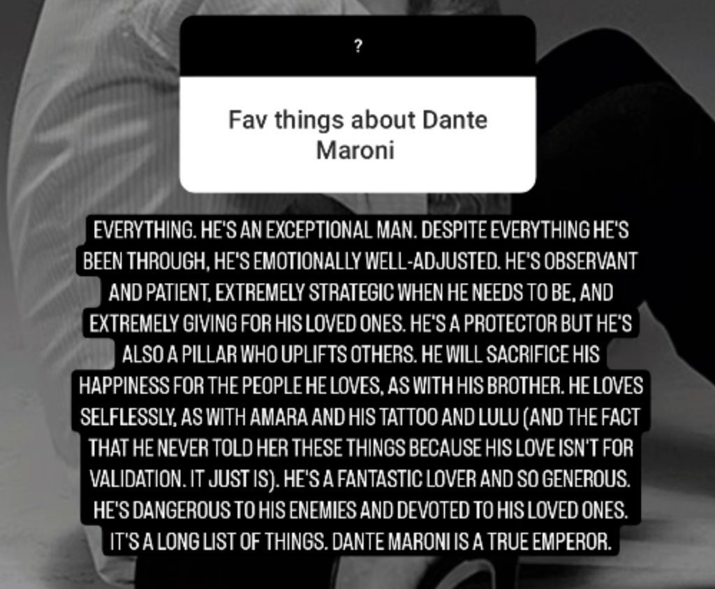 how can I ever stop loving this man who has so much love emotions and care to give to people around him