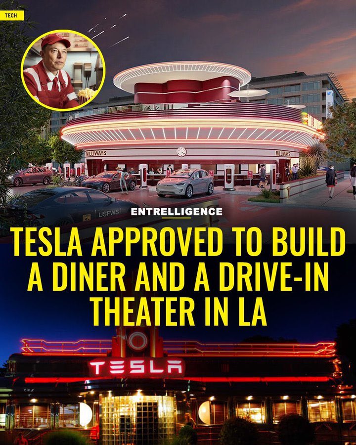 renayaXXX's tweet photo. #Milliways  is going to take the world by storm with the diner #Elon is building. 

Expect a lot of tweets from @elonmusk about this new #Tesladiner 

There will be a day where #milliways  gonna pumps on every Elon mention.

You want to be in when that happens.
#bonk #cybertruck $edoge
