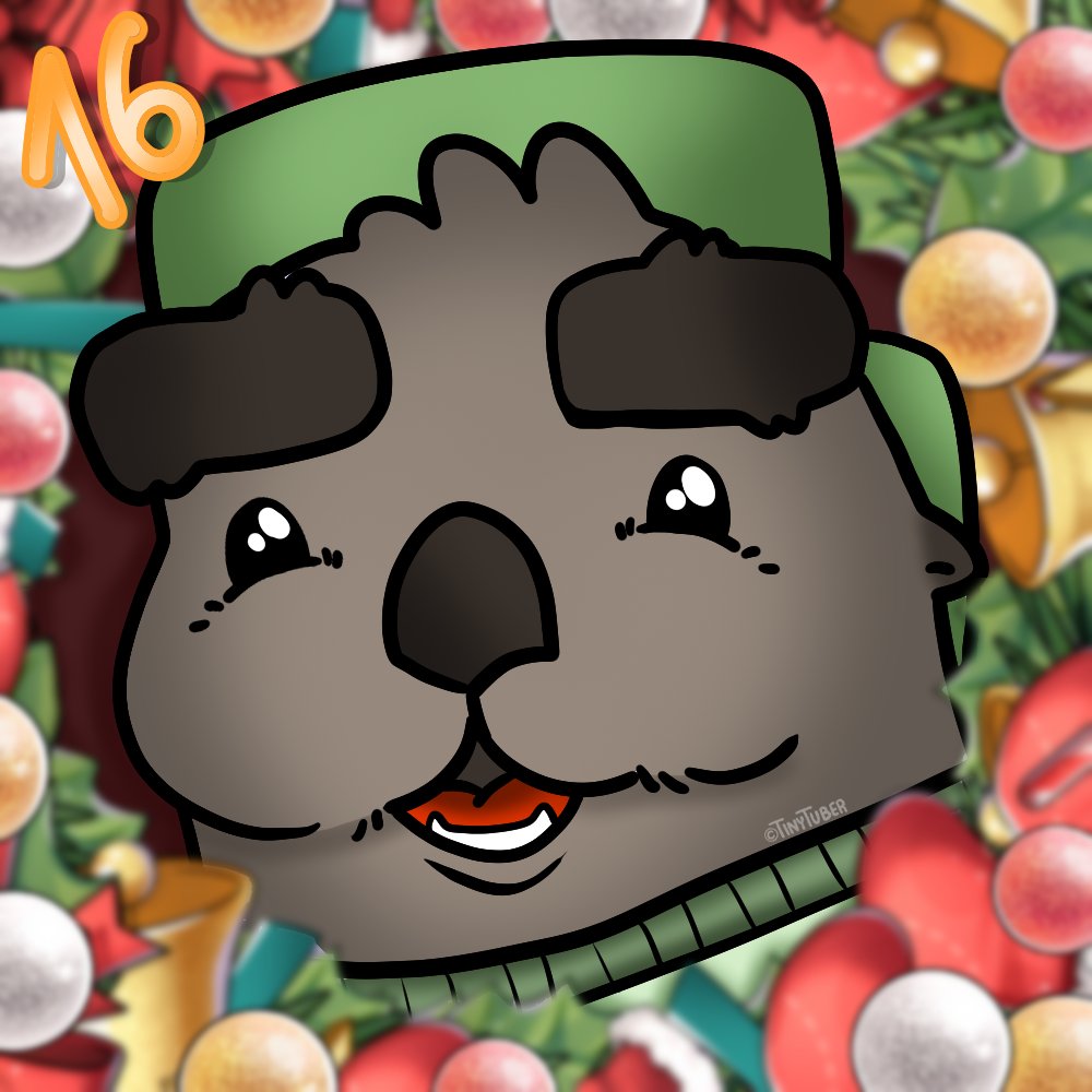 tiny_tubie's tweet photo. Day 16!
.
Mak is taking christmas pictures with a wreath he found!
.
.
#meepmas2023 #ottermas #tazztalks #tinytuber #digitalart
.
Feat: @tazz_talks https://t.co/JpIR6L1qTq