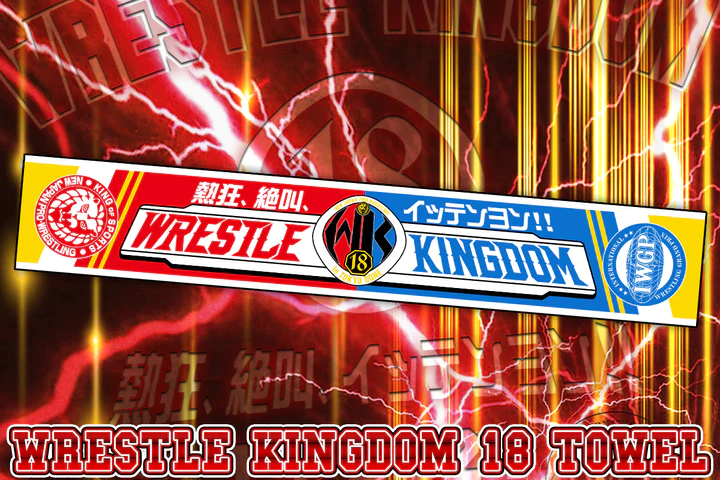 Get ibn the Wrestle Kingdom mood now with the official event towel! Up for pre-order on Tokon Shop Global! shop.njpw1972.com/collections/pr… #njpwshop #njwk18