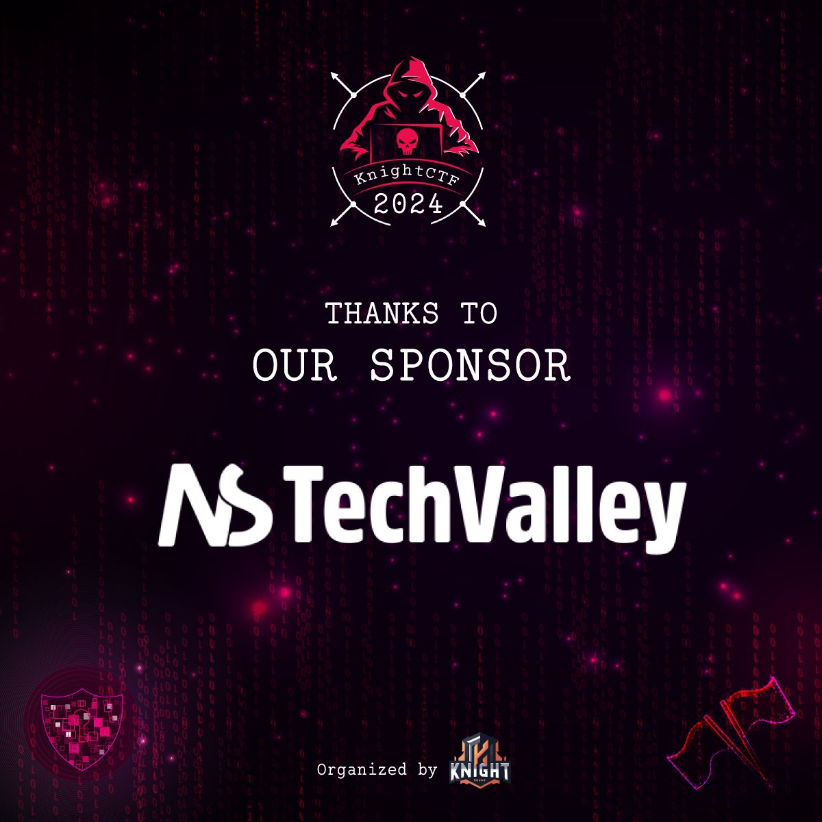 kn16h75qu4d's tweet photo. Gratitude to our noble sponsor NS TechValley, your support fortifies our quest and champions the spirit of excellence. Thank you for being our steadfast ally on this noble journey!

#KnightSquad #KnightCTF #KnightCTF2024 #DigitalQuest #Bangladesh #CTF #cybersecurity #NSTechValley https://t.co/GChjBCeDuy