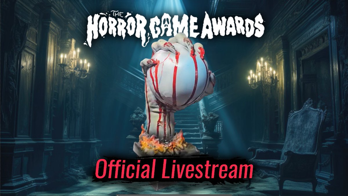 HorrorGameAward's tweet photo. 🚨 ONLY 6 HOURS TO GO! 🚨

WHO WILL WIN HORROR GAME OF THE YEAR?

Follow us on YouTube to catch The Horror Game Awards LIVE TODAY!

PRE-SHOW: 18:45PM GMT
MAIN SHOW: 19:00PM GMT

⬇️ CLICK THE LINK DOEN BELOW ⬇️ https://t.co/4HNvPCM0tp