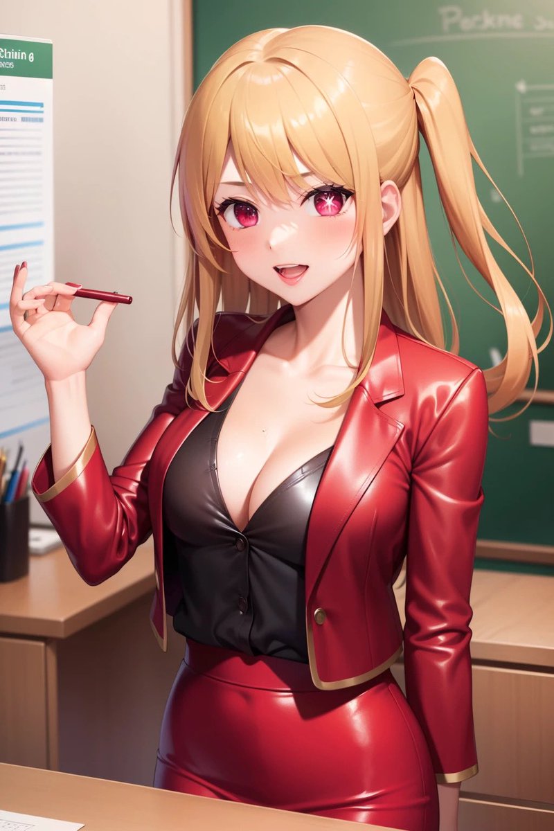 wazzz_aaa's tweet photo. Secretary Ruby hoshino #ai #aiart #aigenerated #pretty #gorgeous #beauty #cute #beautifull #beautiful #sexy #hot #anime #oshinoko #leather #secretary https://t.co/wA2a6CrLOD