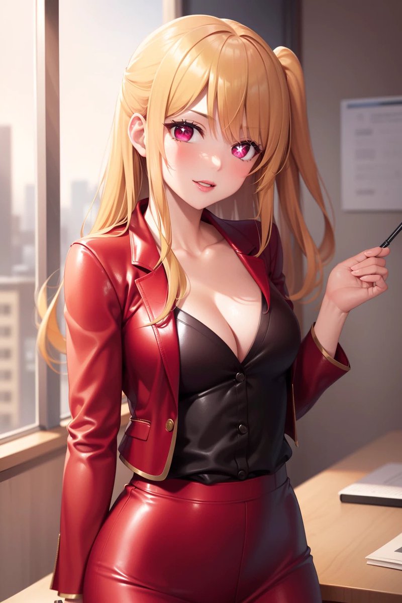 wazzz_aaa's tweet photo. Secretary Ruby hoshino #ai #aiart #aigenerated #pretty #gorgeous #beauty #cute #beautifull #beautiful #sexy #hot #anime #oshinoko #leather #secretary https://t.co/wA2a6CrLOD