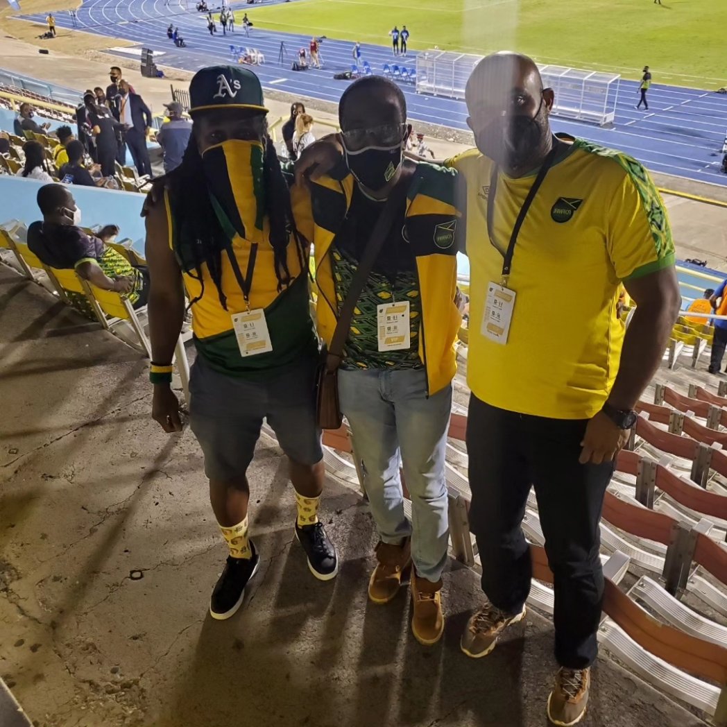 YaadArmy's tweet photo. #YaadArmy #TBT #WCQ Jam vs Mex Jan '22 What covid? We outside! https://t.co/9DLSrzFjHd