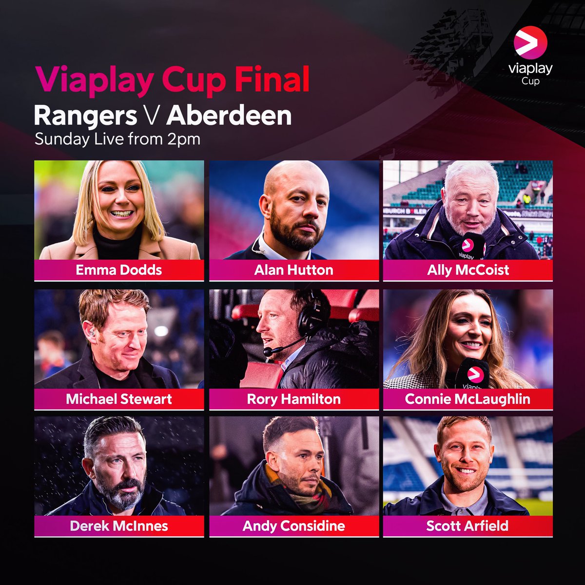 Our team for tomorrow’s #ViaplayCup final coverage! 🤩

Join us live from 2pm on Viaplay Sports 1 for all the build-up 📺