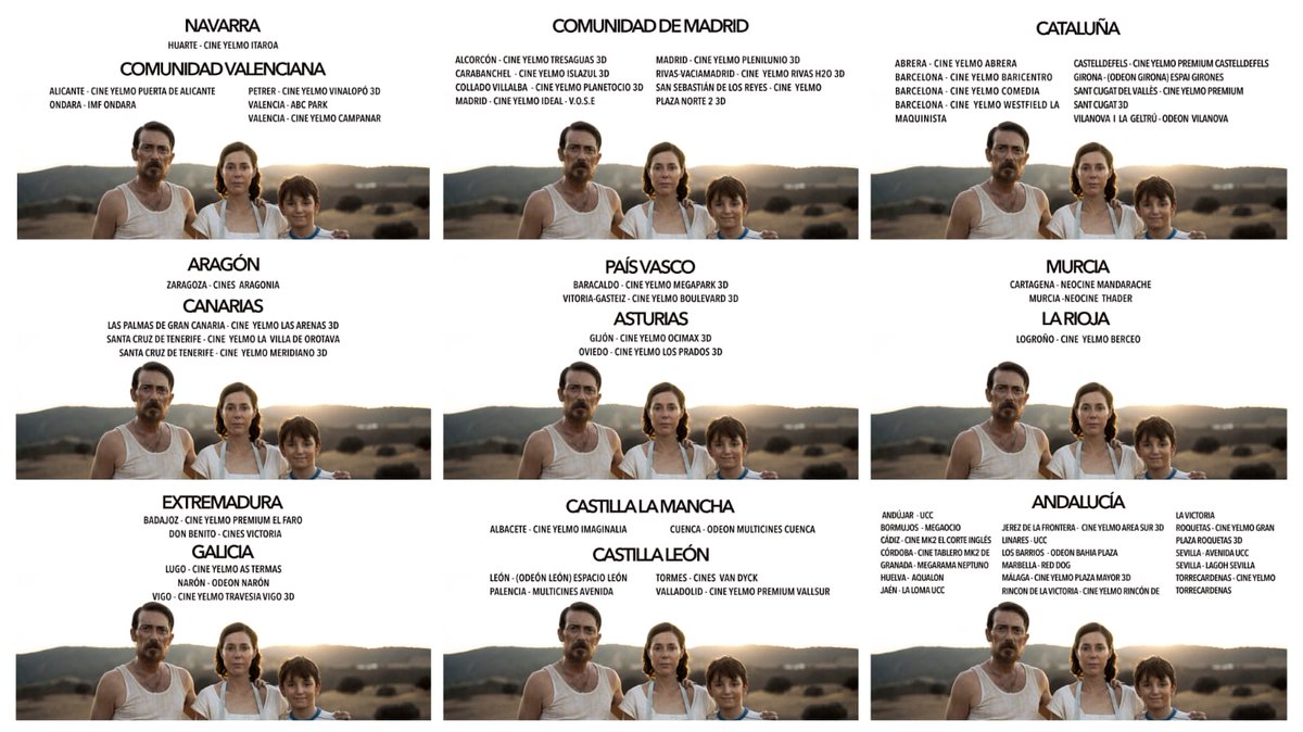 VctorClavijo's tweet photo. Éstas son las salas y las ciudades en las que se proyecta LA ESPERA. 

Se agradece RT 🙏❤️

@LaEsperaMovie 
@FJ6utierrez 
#Cine #Cinema https://t.co/LMeDQL74hU