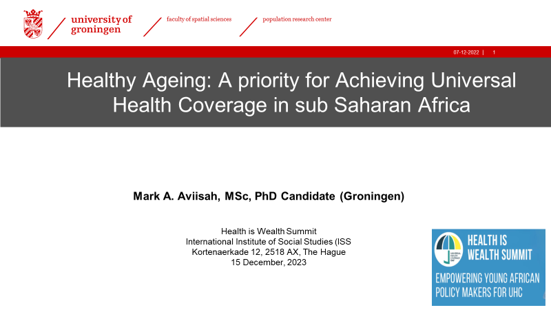 maviisah's tweet photo. Yesterday, I was a keynote speaker and panel at a #Health_is_Wealth summit for empowering young African policy makers for #Universal_Health_Coverage at the ISS, The Hague. We discussed prioritizing #healthy_ageing through improved healthcare systems for achieving UHC in Africa. https://t.co/WrBT5MlG2H