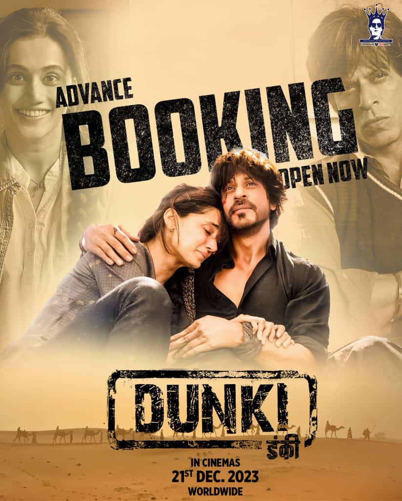 SRKsNexusRift's tweet photo. Big Breaking 

Dunki's advance booking is open now 🥳 #SRKians book your tickets now !!

The biggest of the year, #Dunki is releasing on 21st December.

#ShahRukhKhan #DunkiAdvanceBooking #DunkiFirstDayFirstShow #DunkiDrop6 #teamsrkfc https://t.co/J1aAHoQ4Ai