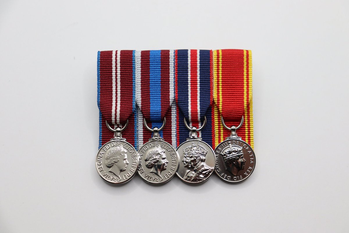 King Charles Long service miniature medals now in stock.
Please visit the website for more details. #Manchestermedals #medalmounting #miniaturemedals #CIIIR
#courtmounting