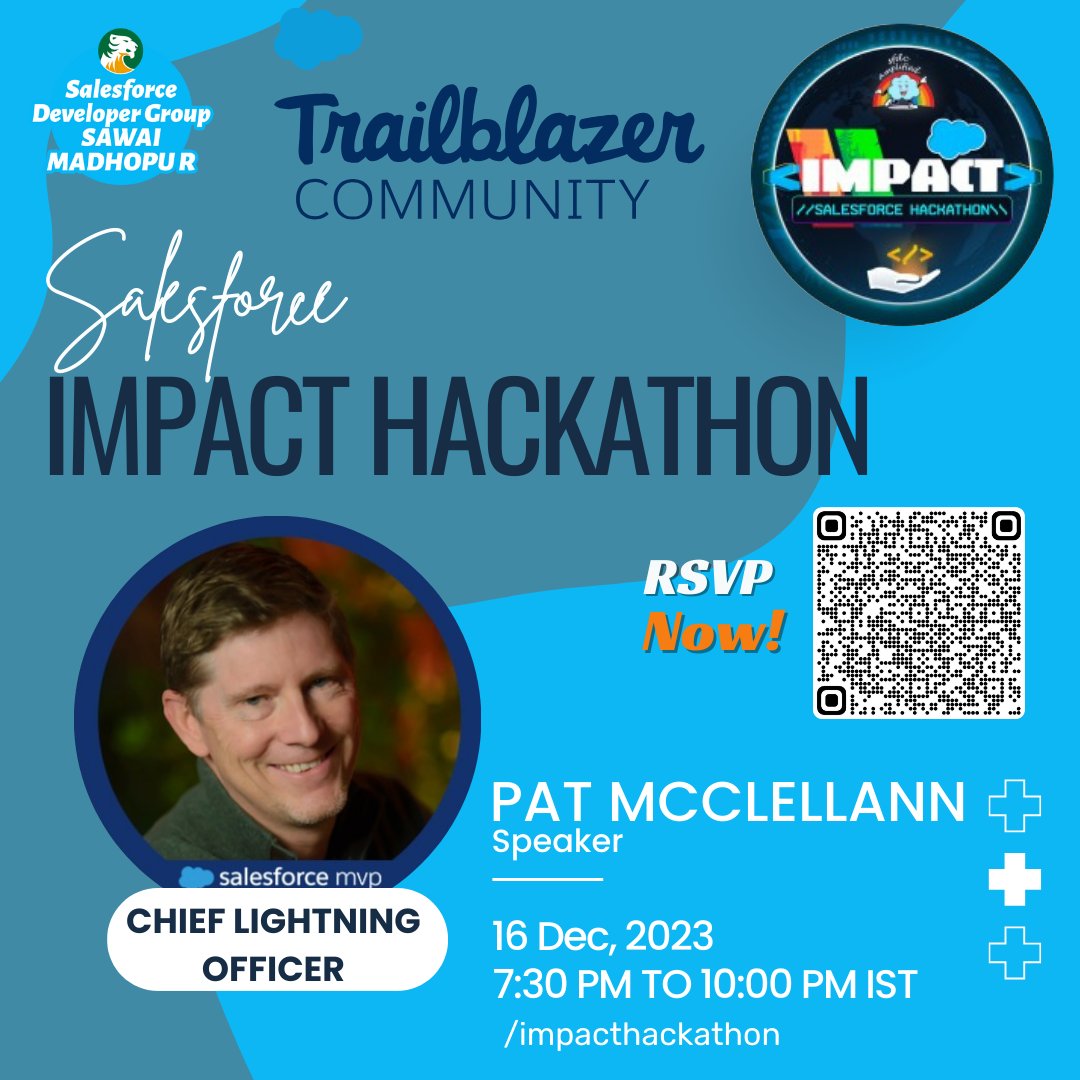 thetarunguptaa's tweet photo. 1 hour left only Just join Us with the amazing MVP's Session.
#SalesforceMVP #Salesforce @MeeraNairTVM @patmcclellan__c @omprakash_it #salesforce #salesforcesaturday #codewithtarun #impacthackathon #salesforcehackathon https://t.co/29HlyuOetw