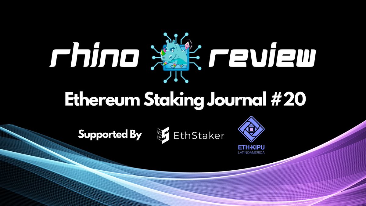 🦏 Rhino Review - Ethereum Staking Journal #20 is out! 🫵Take Full Control 🫵 @ethStaker @EthKipu @stereumdev @DAppNode @mr_dddt @stakesaurus @ssv_network @stakewise_io @EridianAlpha @AngusDippenaar 🔗rhinoreview.substack.com/p/rhino-review…