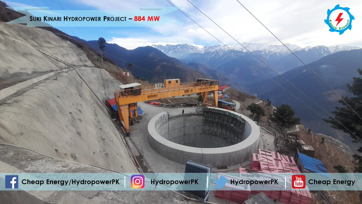 HydropowerPk's tweet photo. Construction updates from Suki Kinari Hydropower Project
- Under construction since Dec 2016 under the umbrella of #CPEC
- Annual Energy: More than 3,000 GWh
- Highest Head in Pakistan
- Completion Date: Nov 2024
- Construction cost: $1.9 billion https://t.co/mrboz9Zg50