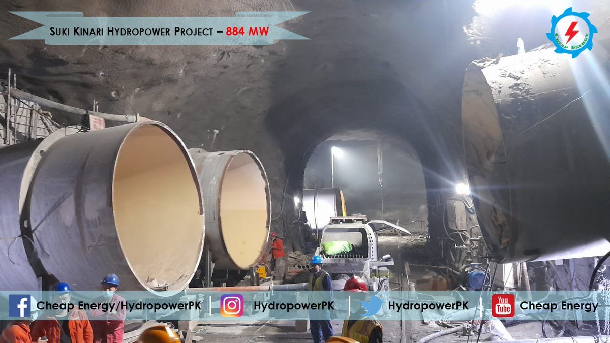 HydropowerPk's tweet photo. Construction updates from Suki Kinari Hydropower Project
- Under construction since Dec 2016 under the umbrella of #CPEC
- Annual Energy: More than 3,000 GWh
- Highest Head in Pakistan
- Completion Date: Nov 2024
- Construction cost: $1.9 billion https://t.co/mrboz9Zg50