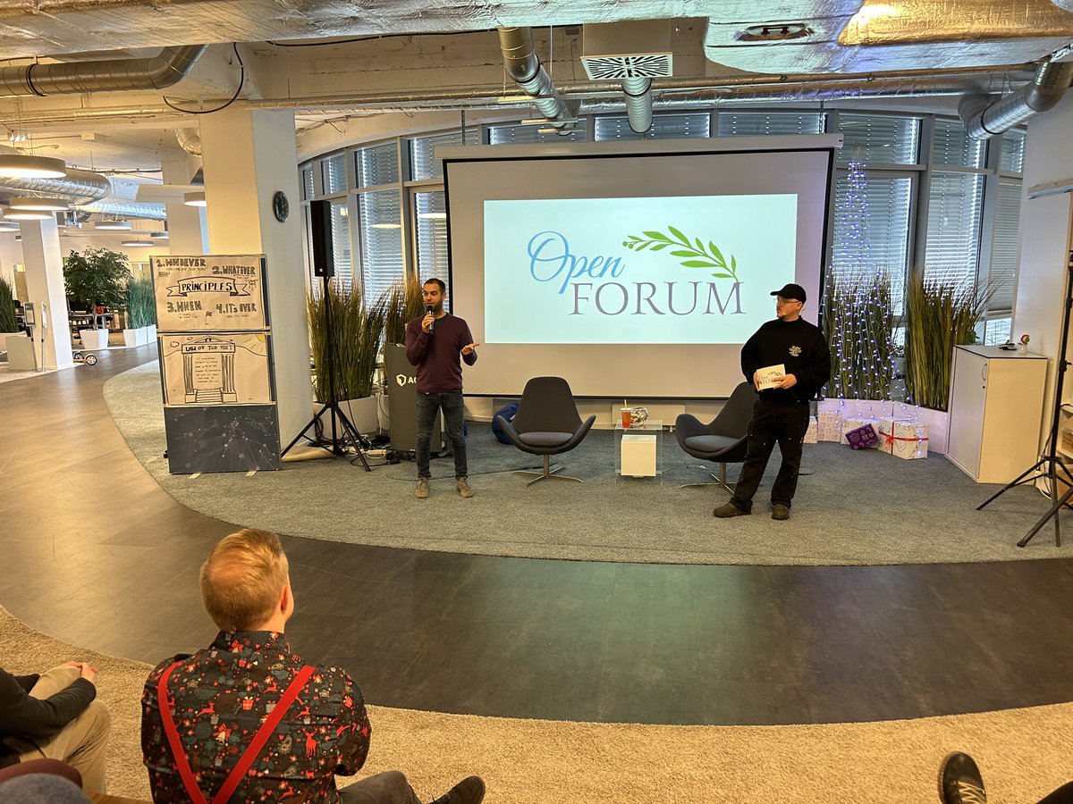 tomicstwitt's tweet photo. Open Friday is live again with the new flavor. Each employee can pitch the topic he thinks is important for the company development 💪 https://t.co/rcDcnt8i0K