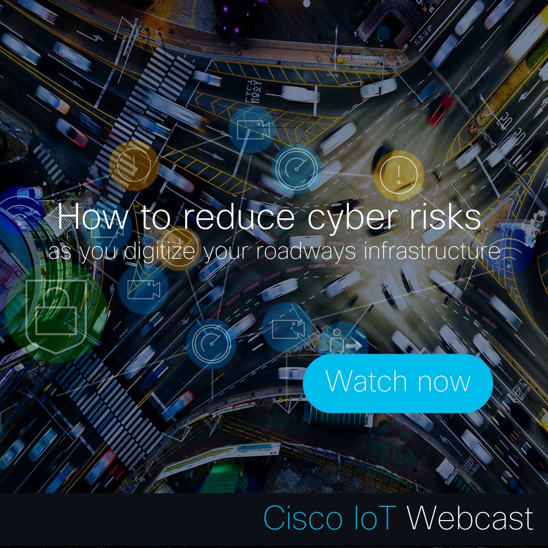 CiscoIIoT's tweet image. How can you ensure #cybersecurity for modern Intelligent Transportation Systems (ITS) infrastructure? This on-demand #CiscoIoT webinar highlights how you can safeguard roadway infrastructure from cyber threats. 🛣️ 

Watch now: cs.co/6014R3oQQ