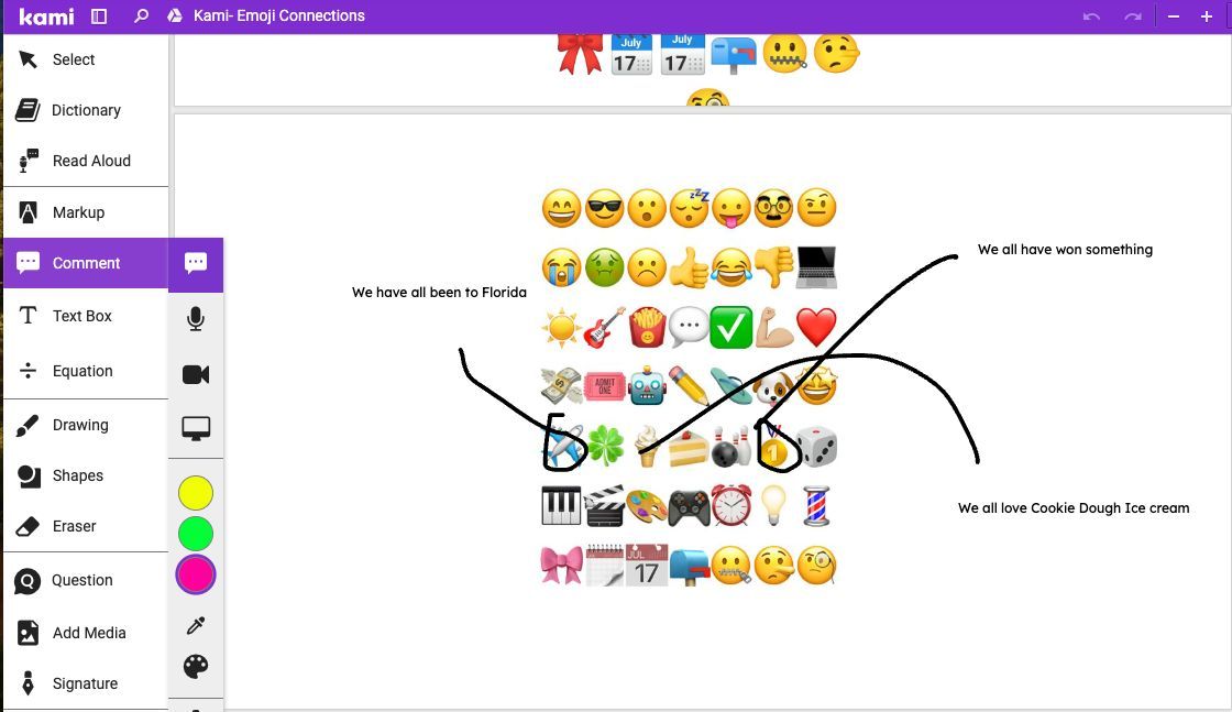 mrshowell24's tweet photo. ๐งฉ๐ค Emoji Connections make for an awesome back-to-school activity! Students work in groups, 15 minutes to find common ground using emojis. ๐๐ฅ I found this gem on Twitter from @MrsPalo
https://t.co/1NPCFRd7pI https://t.co/WbWLfoRClf