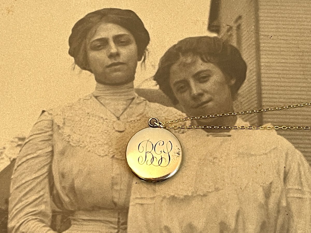 My Aunt modeling a lovely pendant in this 1905 photo. 
.
.
.
#locketlove
#locketnecklace
#locketforsale
#locket
#antiquelocket
#lovelockets
#vintagelocket
#locketloves
#locketoftheday
#necklacesoftheday
#locketsandcharms
#lockets
#locketsofinstagram
#locketobsession