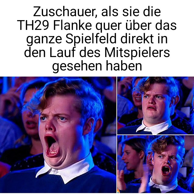 Bevor wir in Halbzeit zwei wieder gebrochen werden, hier das erste Meme zum Spiel, wenn die Stimmung noch gut ist 🥸

#fcn #glubb #club #FCNHSV