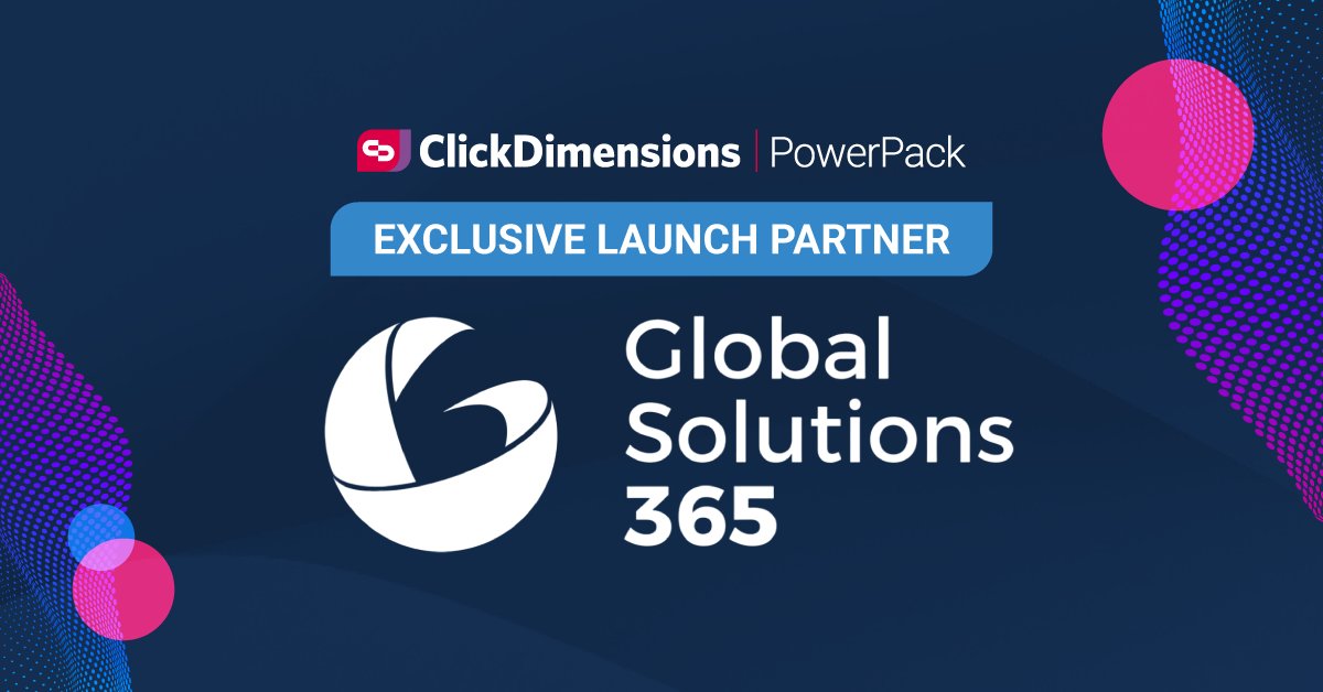 Exciting news: @Global Solutions 365 is an exclusive <a href="/ClickDimensions/">Click</a>  PowerPack Go-Live Partner! Get all the details here: 
okt.to/FycAUk
 
#SMB #CRM #Partnership #Globalsolutions365