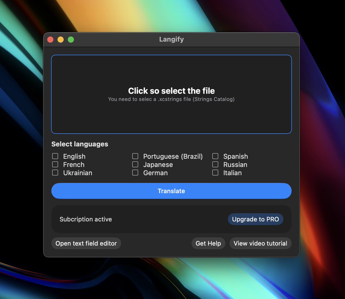 Marceloproducts's tweet photo. Langify now has support to import directly the String Catalog file!

Automatically localize your apps to 9 languages.

https://t.co/BvSyyk0LeJ https://t.co/fI4Ay0SI1l