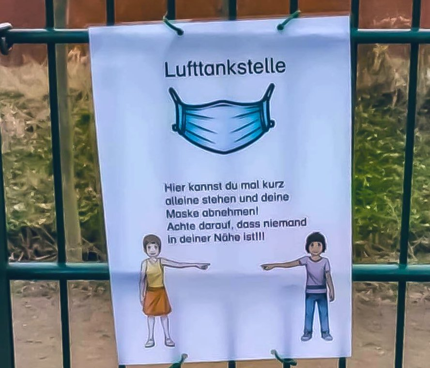 RHIB28's tweet photo. Das schädliche #C02-#Ausatmen nicht vergessen...!😎

Und: #RichtigErinnern - Die #Lufttankstelle (Netzfund)
Freies Atmen OHNE Maske nur an ausgewiesenen Orten in der Corona-Pandemie-Lockdown-Zeit