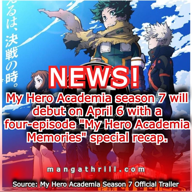 My Hero Academia: Trailer da Temporada 7