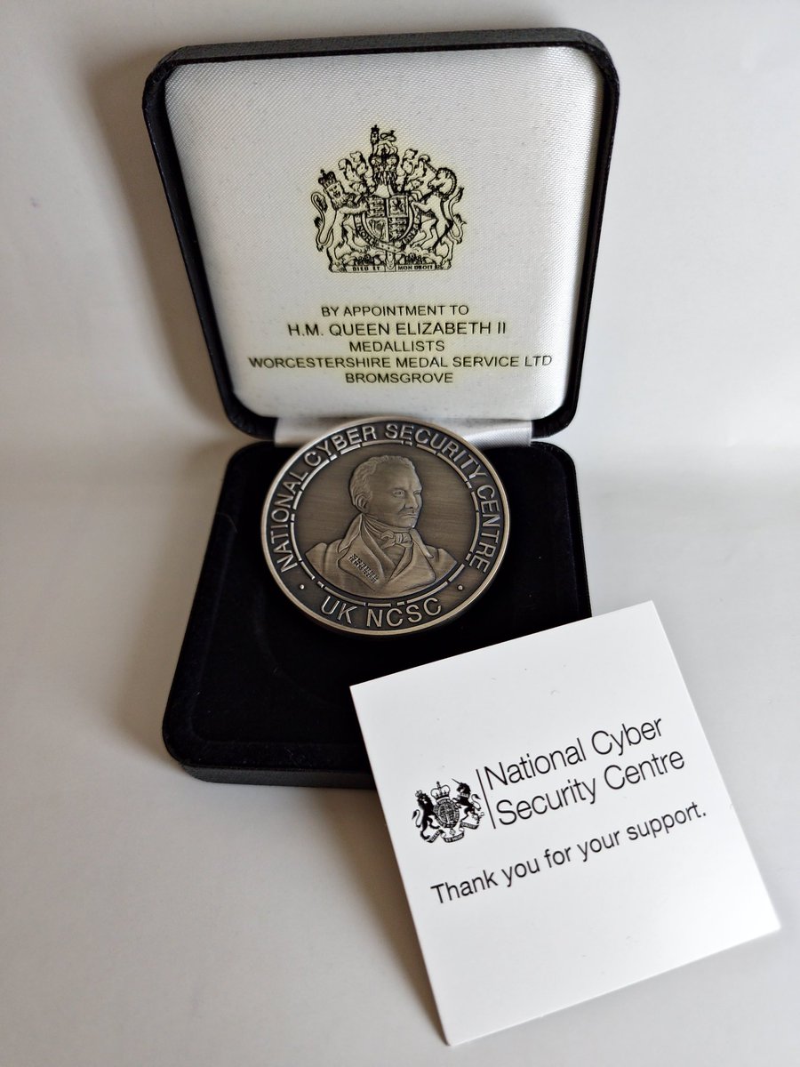 sheikhrishad0's tweet photo. I responsibly hacked and secured the UK Government and got this cool challenge coin! 

Thank you @NCSC https://t.co/oyTkYl7P9T
