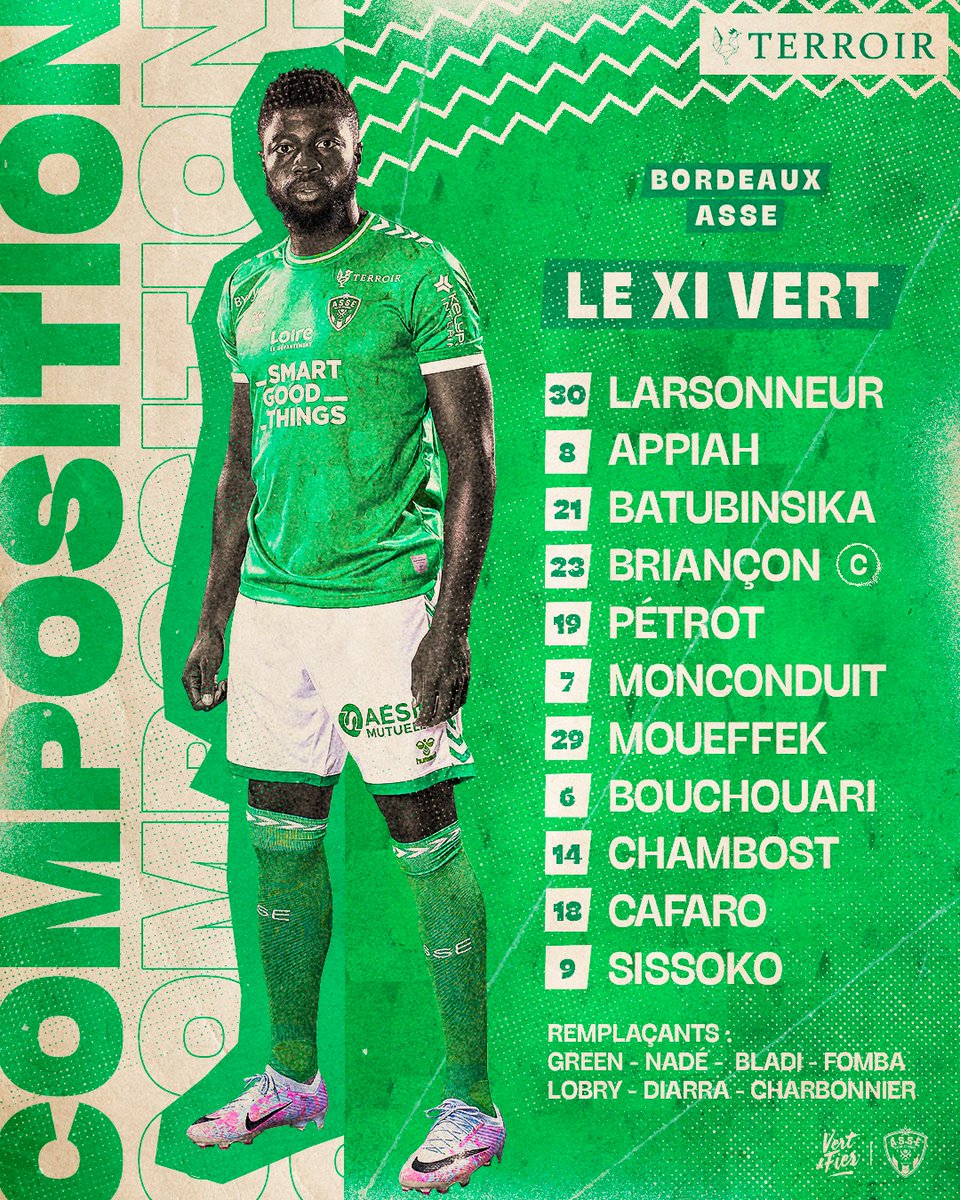 leprogres_asse's tweet photo. Pour sa première sur le banc de @ASSEofficiel face au @girondins Olivier Dall'Oglio ne touche pas à la défense mais titularise #Monconduit au milieu avec #Chambost #FCGBASSE https://t.co/a6RqjnrOor